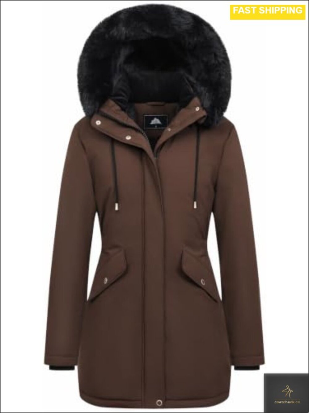 Women's Long Winter Down Coat Thicken Fleece Lined Puffer Jacket